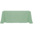 thumbnail image 1 of Ultimate Textile (2 Pack) 90 x 156-Inch Rectangular Polyester Linen Tablecloth with Rounded Corners - for Wedding, Restaurant or Banquet use, Seamist Light Green, 1 of 4