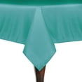 thumbnail image 1 of Ultimate Textile (2 Pack) 90 x 90-Inch Square Polyester Linen Tablecloth - for Wedding, Restaurant or Banquet use, Turquoise Blue, 1 of 4