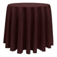 thumbnail image 1 of Ultimate Textile (2 Pack) 96-Inch Round Polyester Linen Tablecloth - for Wedding, Restaurant or Banquet use, Burgundy Red, 1 of 4