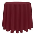 thumbnail image 1 of Ultimate Textile (2 Pack) 96-Inch Round Polyester Linen Tablecloth - for Wedding, Restaurant or Banquet use, Ruby Red, 1 of 4