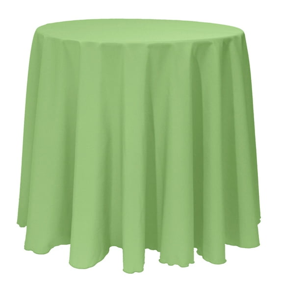 Ultimate Textile (2 Pack) 96-Inch Round Polyester Linen Tablecloth - for Wedding, Restaurant or Banquet use, Sage Green
