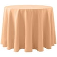 thumbnail image 1 of Ultimate Textile (2 Pack) Cotton-feel 102-Inch Round Tablecloth - for Wedding and Banquet, Hotel or Home Fine Dining use, Peach, 1 of 3