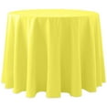 thumbnail image 1 of Ultimate Textile (2 Pack) Cotton-feel 108-Inch Round Tablecloth - for Wedding and Banquet, Hotel or Home Fine Dining use, Lemon Yellow, 1 of 3