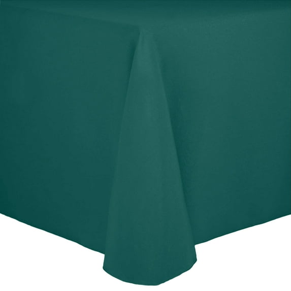 Ultimate Textile (2 Pack) Cotton-feel 108 x 108-Inch Square Tablecloth - for Wedding and Banquet, Hotel or Home Fine Dining use, Teal