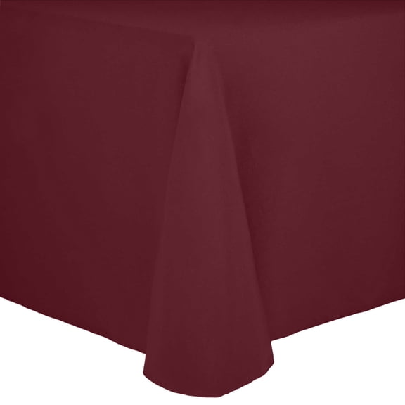 Ultimate Textile (2 Pack) Cotton-feel 54 x 96-Inch Oval Tablecloth - for Home Dining Tables, Brick Rust Red