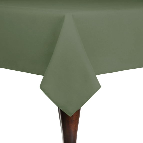 Ultimate Textile (2 Pack) Cotton-feel 60 x 60-Inch Square Tablecloth - for Wedding and Banquet, Hotel or Home Fine Dining use, Army Green