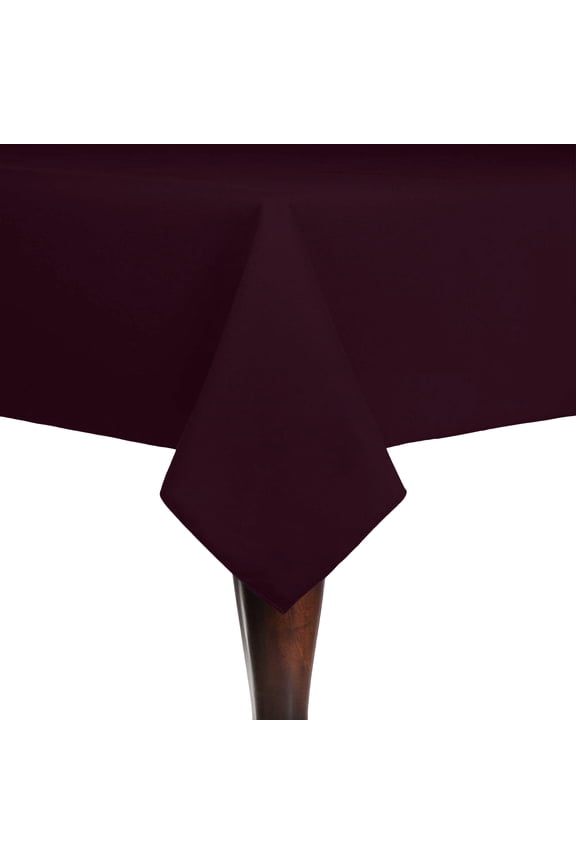 (2 Pack) Cotton-feel 60 x 90-Inch Rectangular Tablecloth - for Wedding and Banquet, Hotel or Home Fine Dining use, Burgundy Dark Red