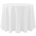 thumbnail image 1 of Ultimate Textile (2 Pack) Cotton-feel 96-Inch Round Tablecloth - for Wedding and Banquet, Hotel or Home Fine Dining use, White, 1 of 3