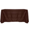 thumbnail image 1 of Ultimate Textile (2 Pack) Damask Kenya 108 x 156-Inch Rectangular Tablecloth - Home Dining Collection - Snakeskin Jacquard Design, Chocolate Brown, 1 of 4