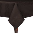 thumbnail image 1 of Ultimate Textile (2 Pack) Damask Kenya 52 x 70-Inch Rectangular Tablecloth - Home Dining Collection - Snakeskin Jacquard Design, Chocolate Brown, 1 of 3
