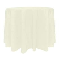 Ultimate Textile (2 Pack) Embroidered Pintuck Taffeta 126-inch Round Tablecloth Ivory Cream