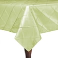 thumbnail image 1 of Ultimate Textile (2 Pack) Embroidered Pintuck Taffeta 84 x 84-Inch Square Tablecloth Honeydew Light Green, 1 of 3