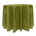 thumbnail image 1 of Ultimate Textile (2 Pack) Embroidered Pintuck Taffeta 90-Inch Round Tablecloth Moss Green, 1 of 3