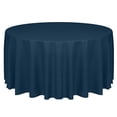 thumbnail image 1 of Ultimate Textile (2 Pack) Faux Burlap - Havana 108-Inch Round Tablecloth - Basket Weave, Navy Blue, 1 of 3