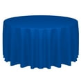 thumbnail image 1 of Ultimate Textile (2 Pack) Faux Burlap - Havana 120-Inch Round Tablecloth - Basket Weave, Royal Blue, 1 of 3