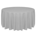 thumbnail image 1 of Ultimate Textile (2 Pack) Faux Burlap - Havana 120-Inch Round Tablecloth - Basket Weave, Silver Grey, 1 of 3
