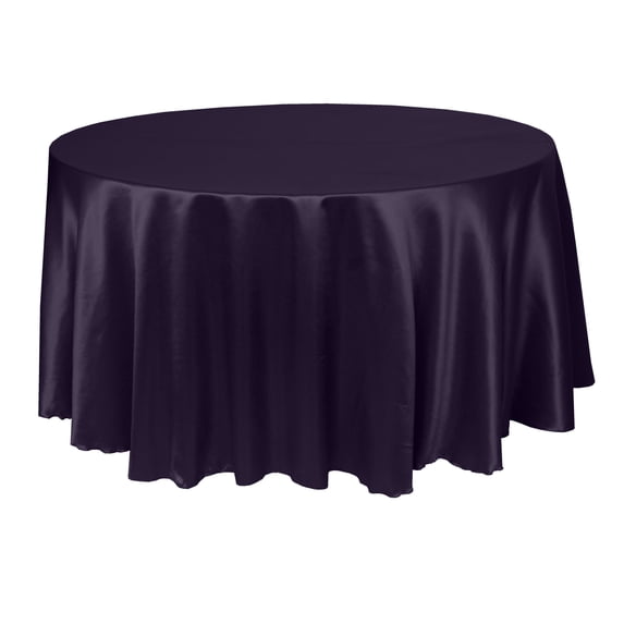 Ultimate Textile (2 Pack) Herringbone - Fandango 108-Inch Round Tablecloth, Purple