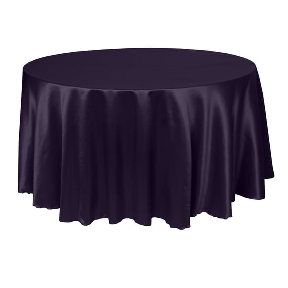 Ultimate Textile (2 Pack) Herringbone - Fandango 96-Inch Round Tablecloth, Purple