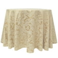 thumbnail image 1 of Ultimate Textile (2 Pack) Miranda 114-Inch Round Damask Tablecloth - Jacquard Weave, Champagne Ivory Cream, 1 of 3