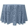thumbnail image 1 of Ultimate Textile (2 Pack) Miranda 114-inch Round Damask Tablecloth - Jacquard Weave, Slate Blue, 1 of 3