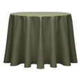 thumbnail image 1 of Ultimate Textile (2 Pack) Poly-cotton Twill 102-Inch Round Tablecloth - for Restaurant and Catering, Hotel or Home Dining use, Olive Green, 1 of 3