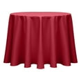 thumbnail image 1 of Ultimate Textile (2 Pack) Poly-cotton Twill 102-Inch Round Tablecloth - for Restaurant and Catering, Hotel or Home Dining use, Red, 1 of 3