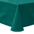 thumbnail image 1 of Ultimate Textile (2 Pack) Poly-cotton Twill 108 x 108-Inch Square Tablecloth - for Restaurant and Catering, Hotel or Home Dining use, Teal, 1 of 3
