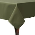 thumbnail image 1 of Ultimate Textile (2 Pack) Poly-cotton Twill 52 x 70-Inch Rectangular Tablecloth - for Restaurant and Catering, Hotel or Home Dining use, Olive Green, 1 of 3