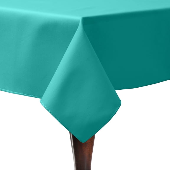 Ultimate Textile (2 Pack) Poly-cotton Twill 54 x 96-Inch Rectangular Tablecloth - for Restaurant and Catering, Hotel or Home Dining use, Jade