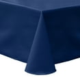 thumbnail image 1 of Ultimate Textile (2 Pack) Poly-cotton Twill 60 x 120-Inch Oval Tablecloth - for Home Dining Tables, Navy Blue, 1 of 3