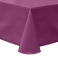 thumbnail image 1 of Ultimate Textile (2 Pack) Poly-cotton Twill 60 x 84-Inch Oval Tablecloth - for Home Dining Tables, Plumberry, 1 of 3