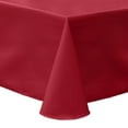 thumbnail image 1 of Ultimate Textile (2 Pack) Poly-cotton Twill 70 x 104-Inch Oval Tablecloth - for Home Dining Tables, Red, 1 of 3