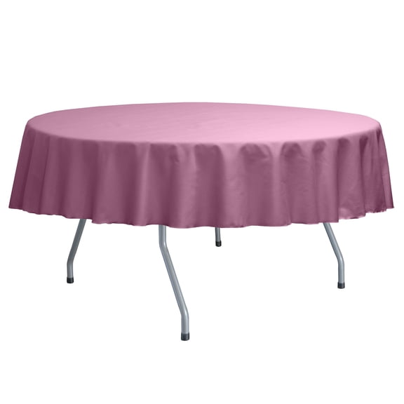 Ultimate Textile (2 Pack) Poly-cotton Twill 72-Inch Round Tablecloth - for Restaurant and Catering, Hotel or Home Dining use, Plumberry