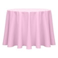 thumbnail image 1 of Ultimate Textile (2 Pack) Poly-cotton Twill 84-Inch Round Tablecloth - for Restaurant and Catering, Hotel or Home Dining use, Light Pink, 1 of 3