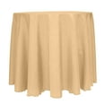 thumbnail image 1 of Ultimate Textile (2 Pack) Reversible Shantung Satin - Majestic 102-Inch Round Tablecloth - for Weddings, Home Parties and Special Event use, Camel Light Brown, 1 of 4
