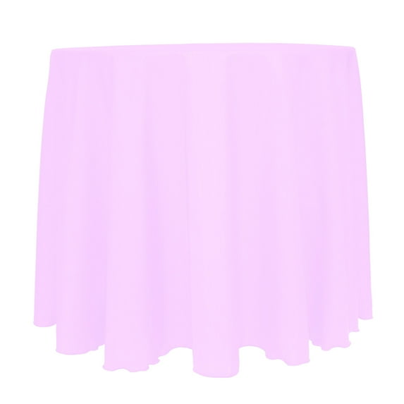 Ultimate Textile (2 Pack) Reversible Shantung Satin - Majestic 102-Inch Round Tablecloth - for Weddings, Home Parties and Special Event use, Light Pink