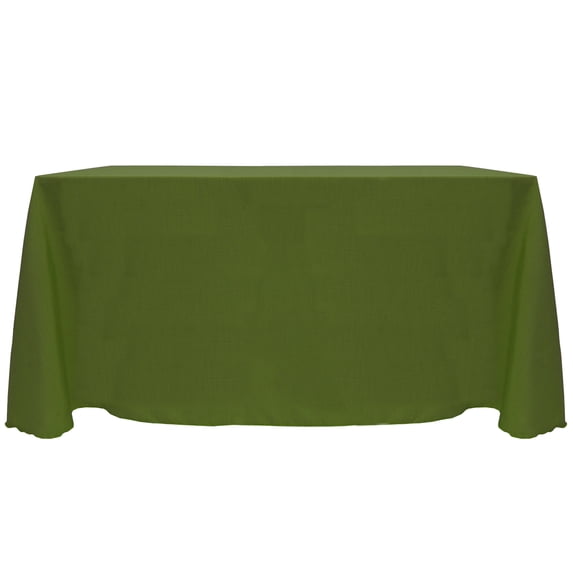 Ultimate Textile (2 Pack) Reversible Shantung Satin - Majestic 108 x 156-Inch Rectangular Tablecloth - for Weddings, Home Parties and Special Event use, Moss Green