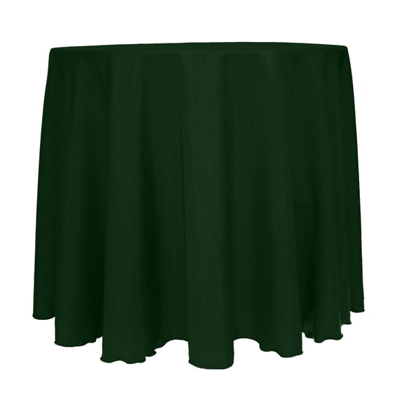 Ultimate Textile (2 Pack) Reversible Shantung Satin - Majestic 114-Inch Round Tablecloth - for Weddings, Home Parties and Special Event use, Hunter Green