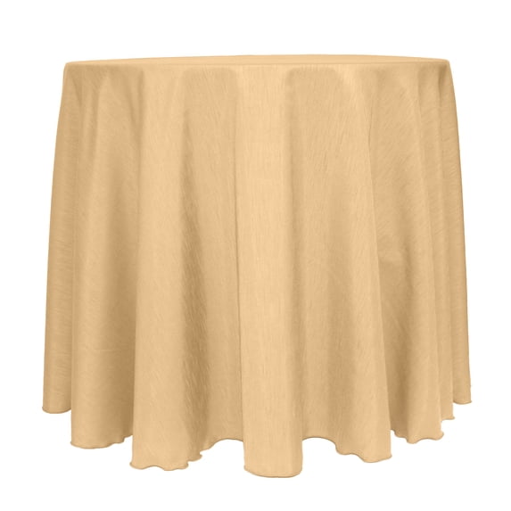 Ultimate Textile (2 Pack) Reversible Shantung Satin - Majestic 120-Inch Round Tablecloth - for Weddings, Home Parties and Special Event use, Camel Light Brown