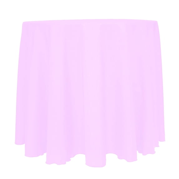 Ultimate Textile (2 Pack) Reversible Shantung Satin - Majestic 120-Inch Round Tablecloth - for Weddings, Home Parties and Special Event use, Light Pink