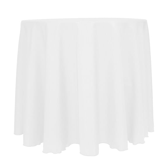 Ultimate Textile (2 Pack) Reversible Shantung Satin - Majestic 120-Inch Round Tablecloth - for Weddings, Home Parties and Special Event use, White