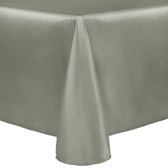 Ultimate Textile (2 Pack) Reversible Shantung Satin - Majestic 120 x 120-Inch Square Tablecloth - for Weddings, Home Parties and Special Event use, Sage Green