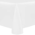 thumbnail image 1 of Ultimate Textile (2 Pack) Reversible Shantung Satin - Majestic 60 x 120-Inch Oval Tablecloth - for Home Dining Tables, White, 1 of 4