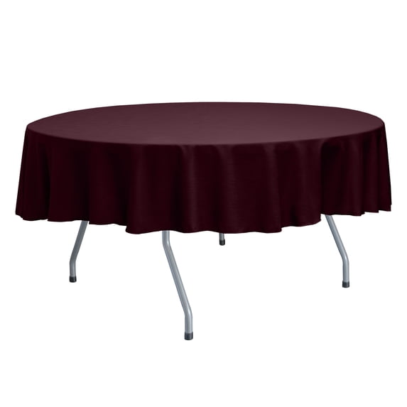 Ultimate Textile (2 Pack) Reversible Shantung Satin - Majestic 72-Inch Round Tablecloth - for Weddings, Home Parties and Special Event use, Burgundy Red