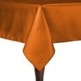 thumbnail image 1 of Ultimate Textile (2 Pack) Reversible Shantung Satin - Majestic 72 x 120-Inch Rectangular Tablecloth - for Weddings, Home Parties and Special Event use, Orange, 1 of 4