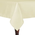 thumbnail image 1 of Ultimate Textile (2 Pack) Reversible Shantung Satin - Majestic 84 x 84-Inch Square Tablecloth - for Weddings, Home Parties and Special Event use, Ivory Cream, 1 of 4