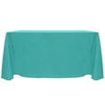 thumbnail image 1 of Ultimate Textile (2 Pack) Reversible Shantung Satin - Majestic 90 x 132-Inch Rectangular Tablecloth - for Weddings, Home Parties and Special Event use, Caribbean Blue, 1 of 4
