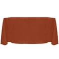 thumbnail image 1 of Ultimate Textile (2 Pack) Reversible Shantung Satin - Majestic 90 x 156-Inch Rectangular Tablecloth - for Weddings, Home Parties and Special Event use, Burnt Orange, 1 of 4