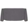 thumbnail image 1 of Ultimate Textile (2 Pack) Reversible Shantung Satin - Majestic 90 x 156-Inch Rectangular Tablecloth - for Weddings, Home Parties and Special Event use, Charcoal Grey, 1 of 4