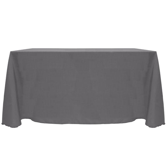 Ultimate Textile (2 Pack) Reversible Shantung Satin - Majestic 90 x 156-Inch Rectangular Tablecloth - for Weddings, Home Parties and Special Event use, Charcoal Grey
